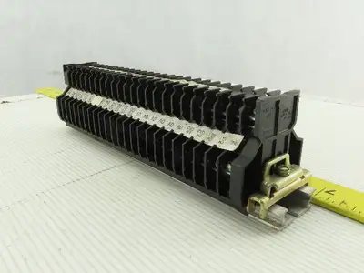 Togi PUW-20 DIN Rail Dual Terminal Block 600V 16A 600V 19 A 14 AWG Lot of 24