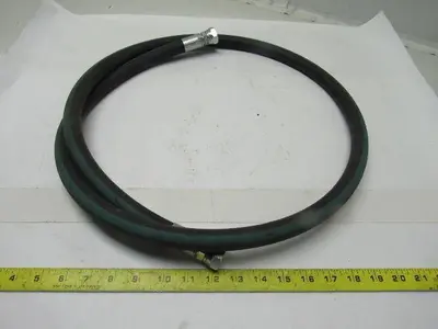 Kuri Tec A4143S Medium Pressure 1/2" ID Paint Fluid Transfer Hose 6' W/Fittings