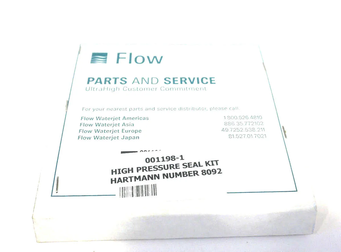 NEW FLOW PARTS 001198-1 HIGH PRESSURE SEAL KIT 0011981