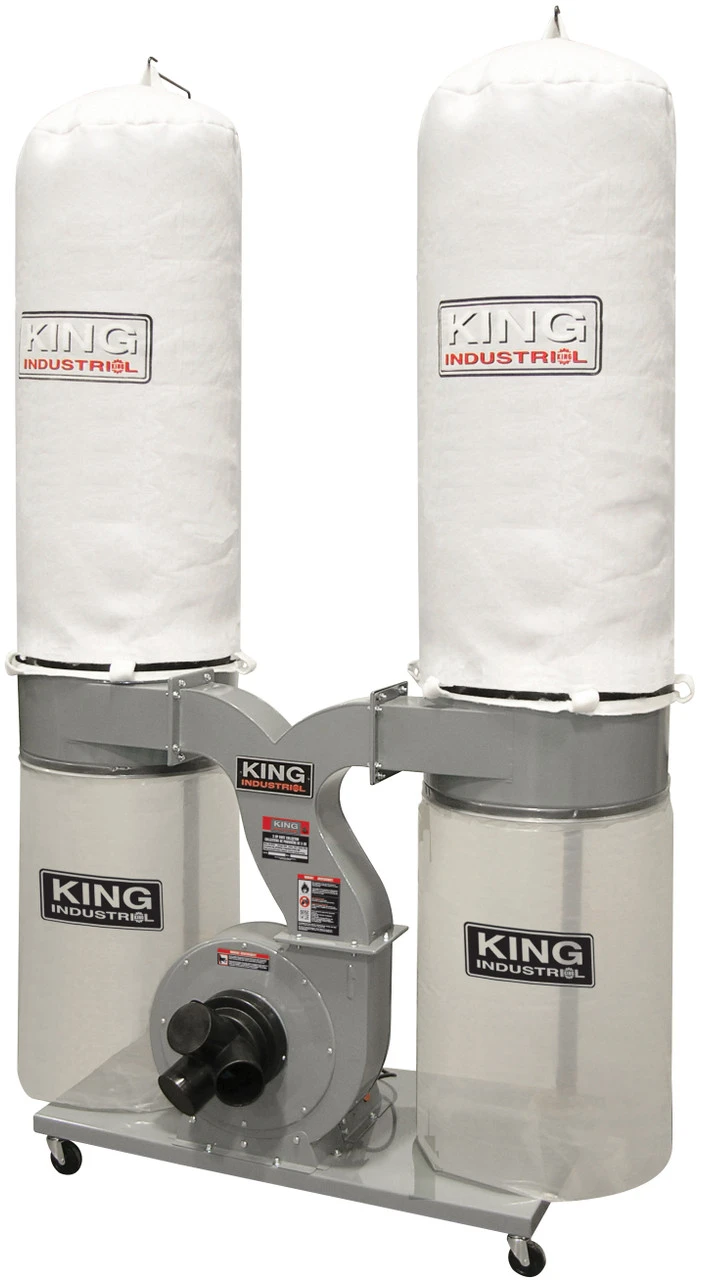 King 3 HP 2280 CFM Dust Collector