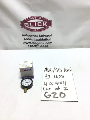 Ametek USG C505A Pressure Gauge 1/4″ NPT LM 30-0-150PSI 2-1/2″ (Lot of 2)