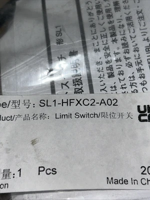 NEW IN SEALED BAG AZBIL SL1-HFXC2 LIMIT SWITCH w/ CABLE FAST SHIPPING!+WARRANTY