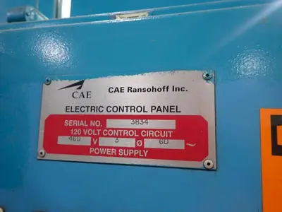 24" x 24" RANSOHOFF 3-STAGE STEEL MESH CONVEYOR PASS THROUGH PARTS WASHER: YOBRO #24301
