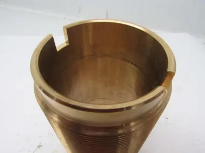 Brass Bushing 3.358" I.D. X 4.053" O.D. X 6-1/4" O.A.L. 8 TPI