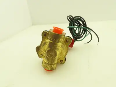 Honeywell Skinner 4LB2LB3102 Brass Solenoid Valve 2-Way NC 120V 100 PSI 3/8" NPT