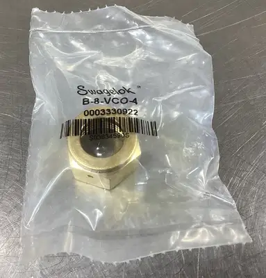 Swagelok B-8-VCO-4 Brass Female Nut for 1/2 in. Seal Fitting 6D-30