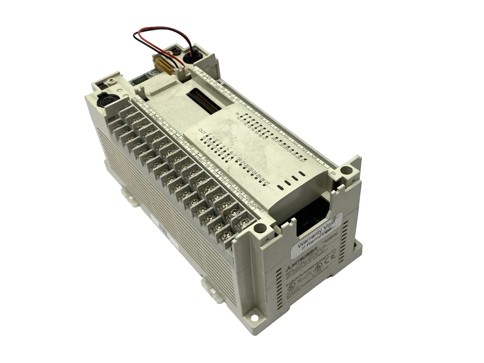 USED MITSUBISHI MELSEC DIGITAL INPUT OUTPUT MODULE MISSING COVERS