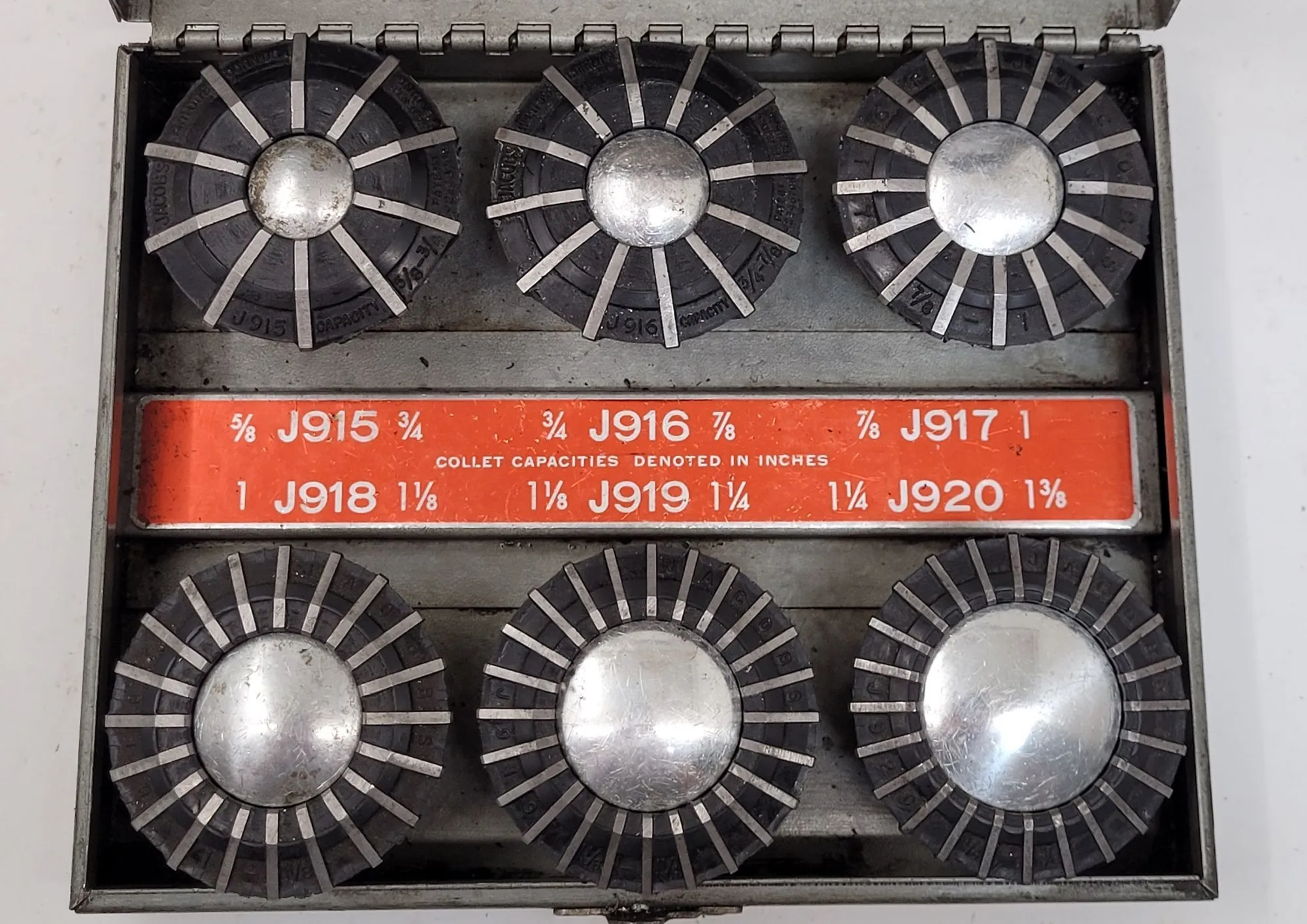 USED JACOBS Rubber Flex Collets