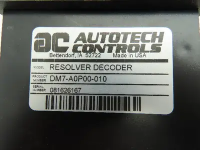 Autotech DM7-A0P00-010 Programmable Resolver Decoder Encoder Digital Panel Meter