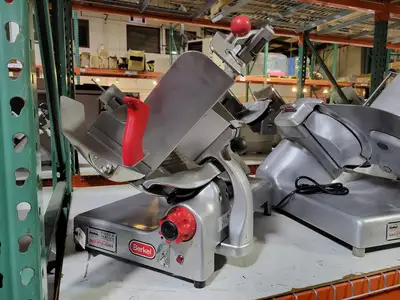 Used Berkel 808 Meat Slicer – Gravity Feed, 12.5" Blade, Dual-Action Sharpener