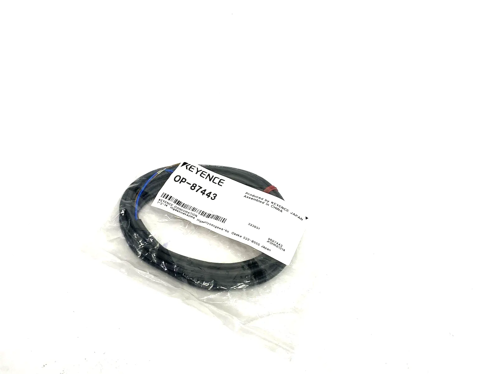 NEW KEYENCE PANEL/MONITOR POWER CABLE M8 4-PIN / STRAND WIRE 2 M