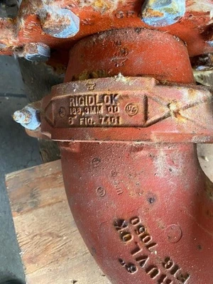 GRUVLOCK 7050 Grooved End Ball Valve 6" Ball Stem Nace gruvlok Anvil