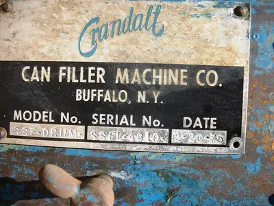 Filler, Drum, Crandell, Scale, Hydraulic, S/st, #S330010