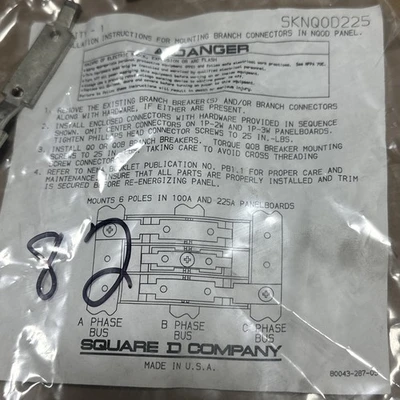 New | in-Stock Square D SKNQ0D225 Circuit Breakers | J&J Industrial Supply #499436