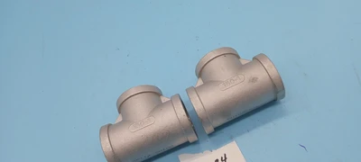 LOT OF 2 MB-304 1 7/8"" Tee,Stainless Steel Fitting 150-1 SP114