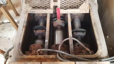 USED GARDNER DENVER PAH 4 1/2 X 8 TRIPLEX MUD PUMP