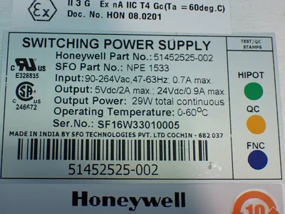 Used HONEYWELL 51452525002 PLC Power Supplies Ohio US | HGR 24 #1134671