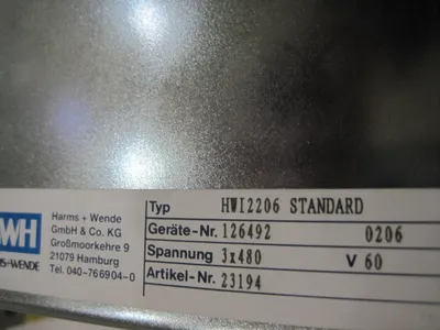 HWH HW12206 MEDIUM FREQUENCY SYSTEM HW2000