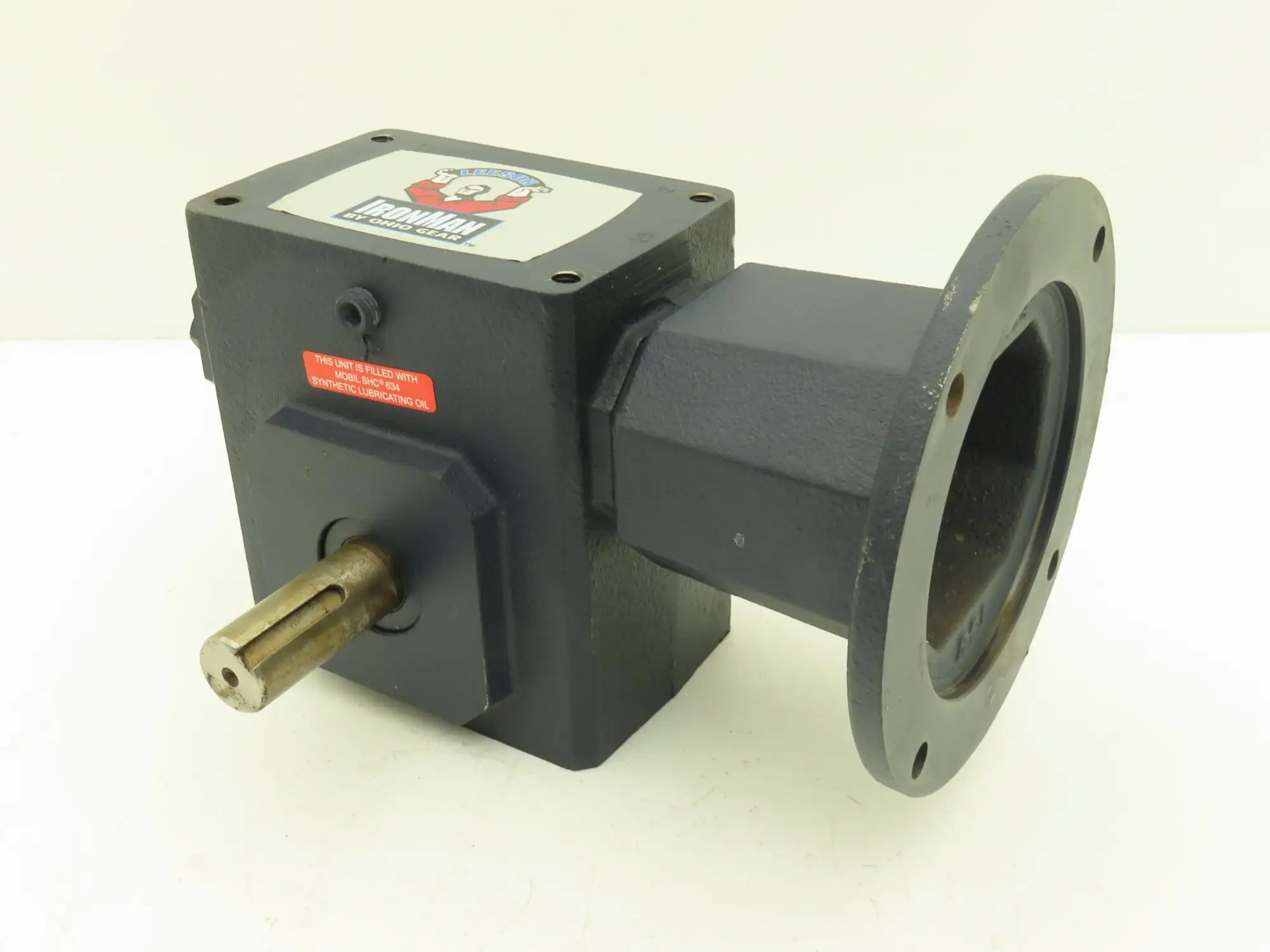 Leeson IronMan BM821-25-L-56 Worm Gearbox 25:1 Reducer 1Hp 70rpm 56C LH