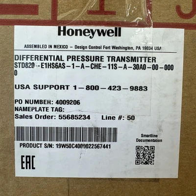 New | in-Stock Honeywell STD820-E1HS6AS-1-A-CHE-11S-A-30A0-00-000 Sensors Indiana US | J&J Industrial Supply #1258327