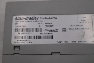 Allen Bradley 1783-ETAP /A EtherNet/IP Tap 3-Port AB STK GF660
