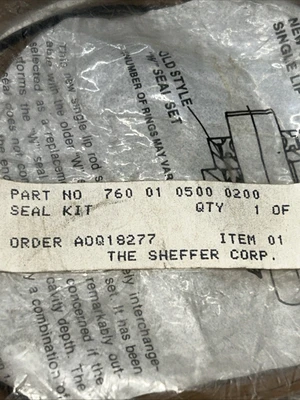 NEW SHEFFER 760-01-0500-0200