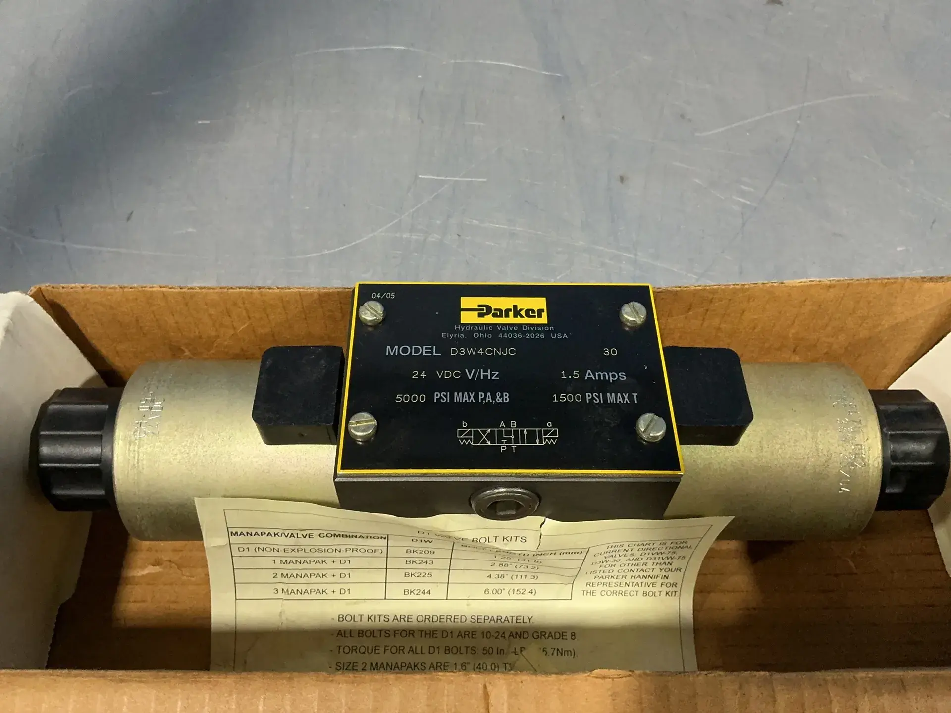 Used 2005 PARKER D3W4CNJC Pumps Ohio US | HGR 24 #1506930