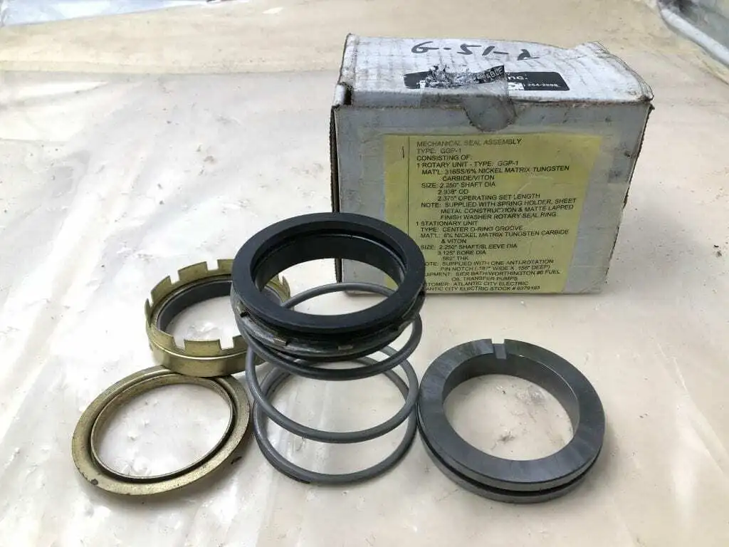 Type GGP-1 2.250″ 316SS Mechanical Seal Assembly Ni/W/Carbide/Viton -NIB