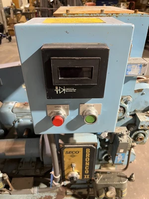 Sterling 3 HP 1" Extruder with 8" EDI U75 Sheet die Killon 3 Roll Sheet Stack