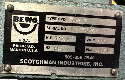 Used 2007 SCOTCHMAN CP0 350LT Circular Cold Saws Ohio US | CW WOOD MACHINERY #1326911