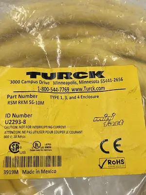 New | in-Stock TURCK TURCK RSM RKM 56-10M Sensors | ND Industrial Surplus #1212391
