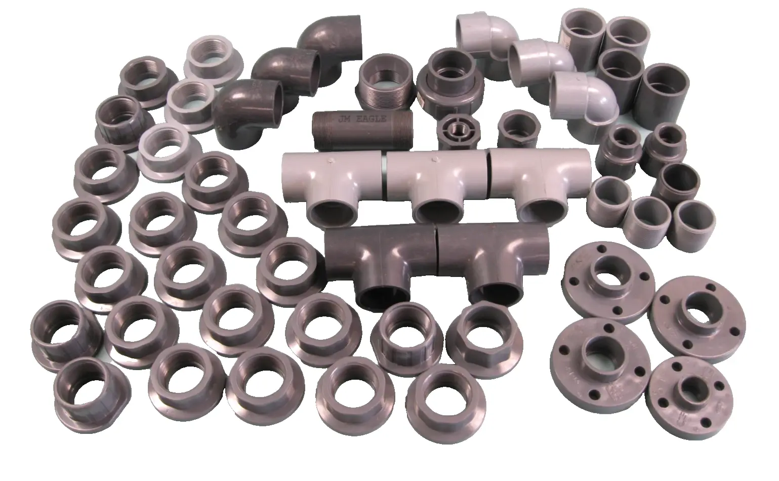 Lot Sch 80 CPVC PVCI Fittings Elbow Tee Stub End Coupling More 1" - 3" NEW P26