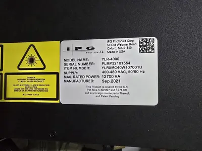 2021 IPG PHOTONICS YLR-4000 Lasers / Laser Systems | Midstate Machinery (4)