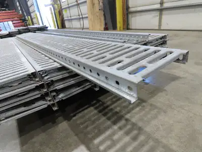 Interlake 9"x 8' Galvanized Steel Pallet Racking Deck 96"D Rack  Lot of 40pcs