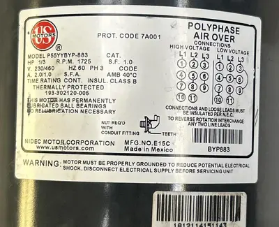 USED US MOTORS P55YYBYP-883