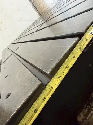 96" X 50" T-SLOTTED FLOOR PLATE. STOCK # 0541826