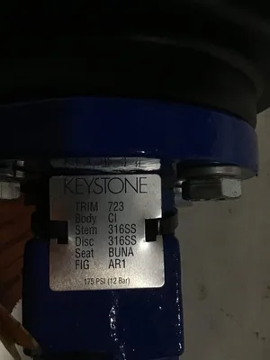 Keystone Epi-Torc Valve Actuator; 100-952-270-777-502 With 4″ Butterfly Valve