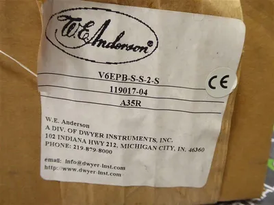 Dwyer W.E. Anderson V6EPB-S-S-2-S Flotect Flow Switch New NIB