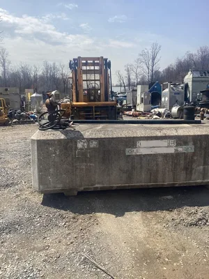 Bambacigno Above Ground 500 Gallon Concrete Fuel Tank; Steel Lined