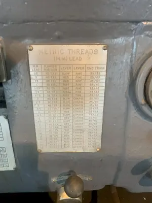 27"/45" X 138" BINNS & BERRY ENGINE LATHE. STOCK # 0680624