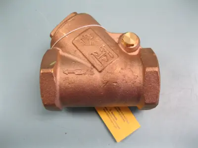 1 1/2" FNPT Milwaukee Valve Y-Pattern Bronze CL200 Swing Check Valve G13