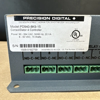 USED PRECISION DIGITAL PD940-8K9-15