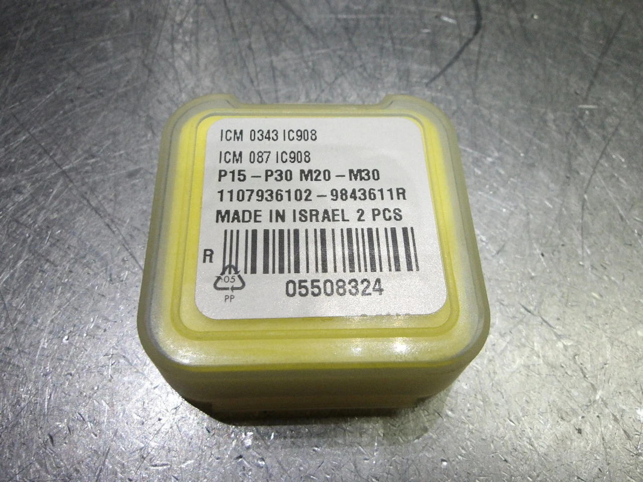 Iscar 8.7mm Carbide Drill Tip Inserts QTY4 ICM 087/ICM 0343 IC908 (LOC1735)