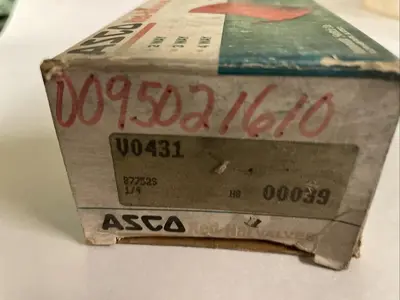 New | in-Stock ASCO V0431 Pump & Valve Parts Ohio US | Surplus Asset Holdings #1262614