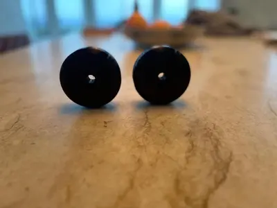 Upgrade caster wheels for Razor Crazy cart Max fit non-shattering Pair  BLACK