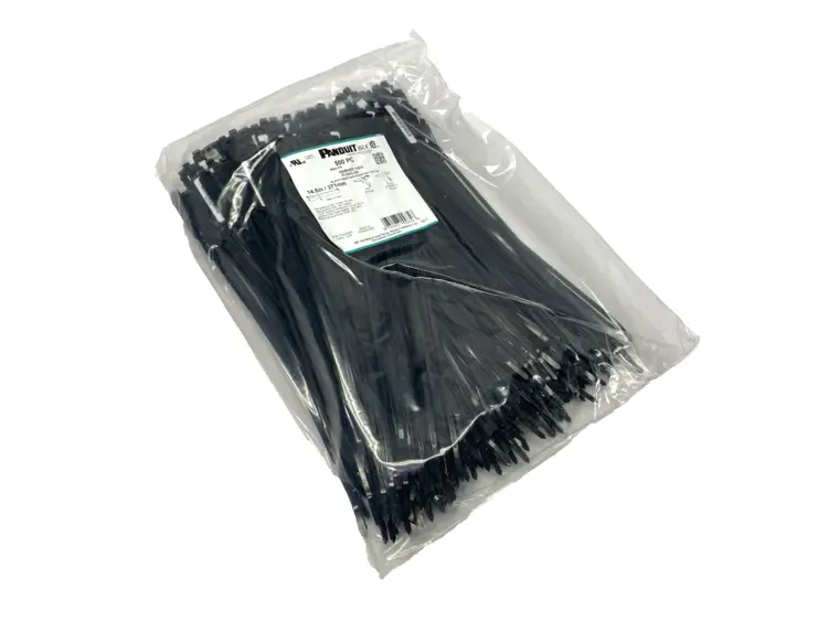 New | in-Stock Panduit Black Weather Resistant Nylon Marker Ties 14.6" Long PKG OF 500 Cable & Wire Michigan US | Maverick Industrial Sales #1397486