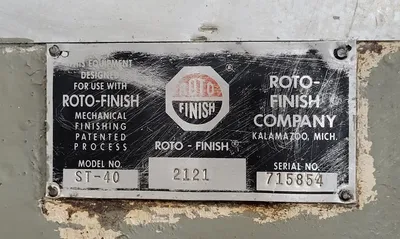 ROTO-FINISH ST-40 Miscellaneous, Vibratory Finisher | Machinery Central (13)