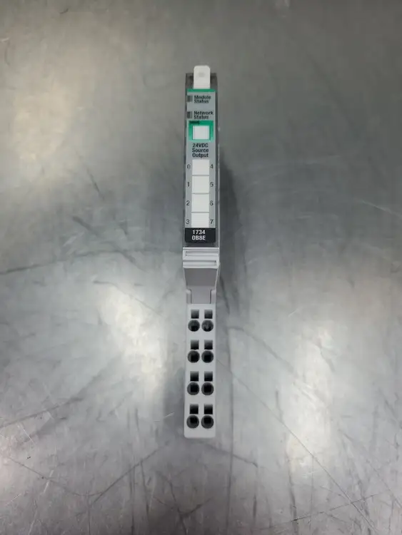 Used Allen-Bradley 1734-OB8E Ser C 24VDC Source Output Module w/1734-TOPS PLC Input & Output | Palmetto Automation #1156114