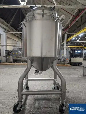 USED A&M Process 500 Liter A&B Process Receiver Tank, 316 S/S, 44/150#