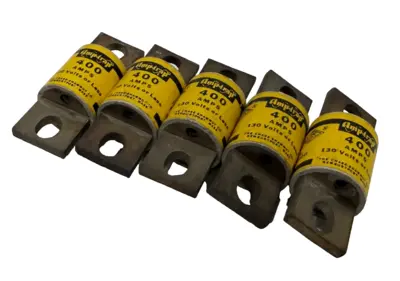 NEW LOT OF 5 CHASE-SHAWMUT A13X400 AMPTRAP FUSES 400AMP 130V